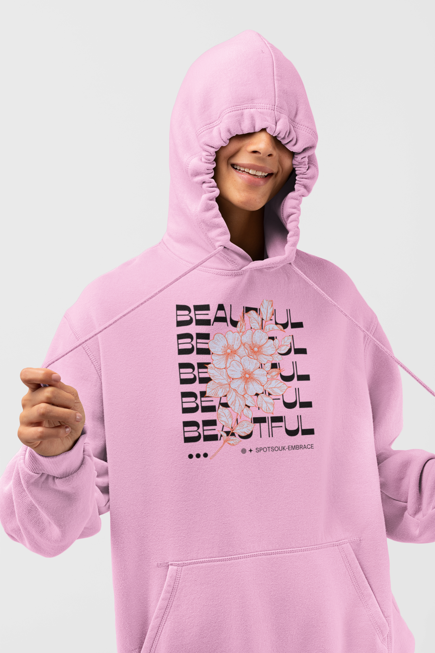 Graphic Flower Hoodies for Women