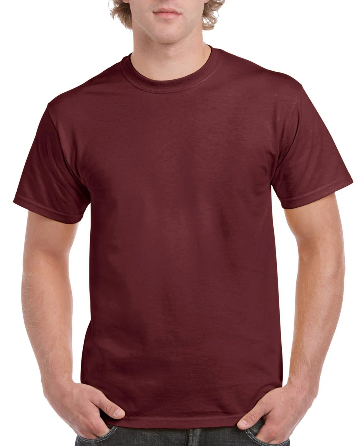 Gildan Men's 63000 Short Sleeve Soft Style Cotton T-Shirt - Orange, Maroon, Violet