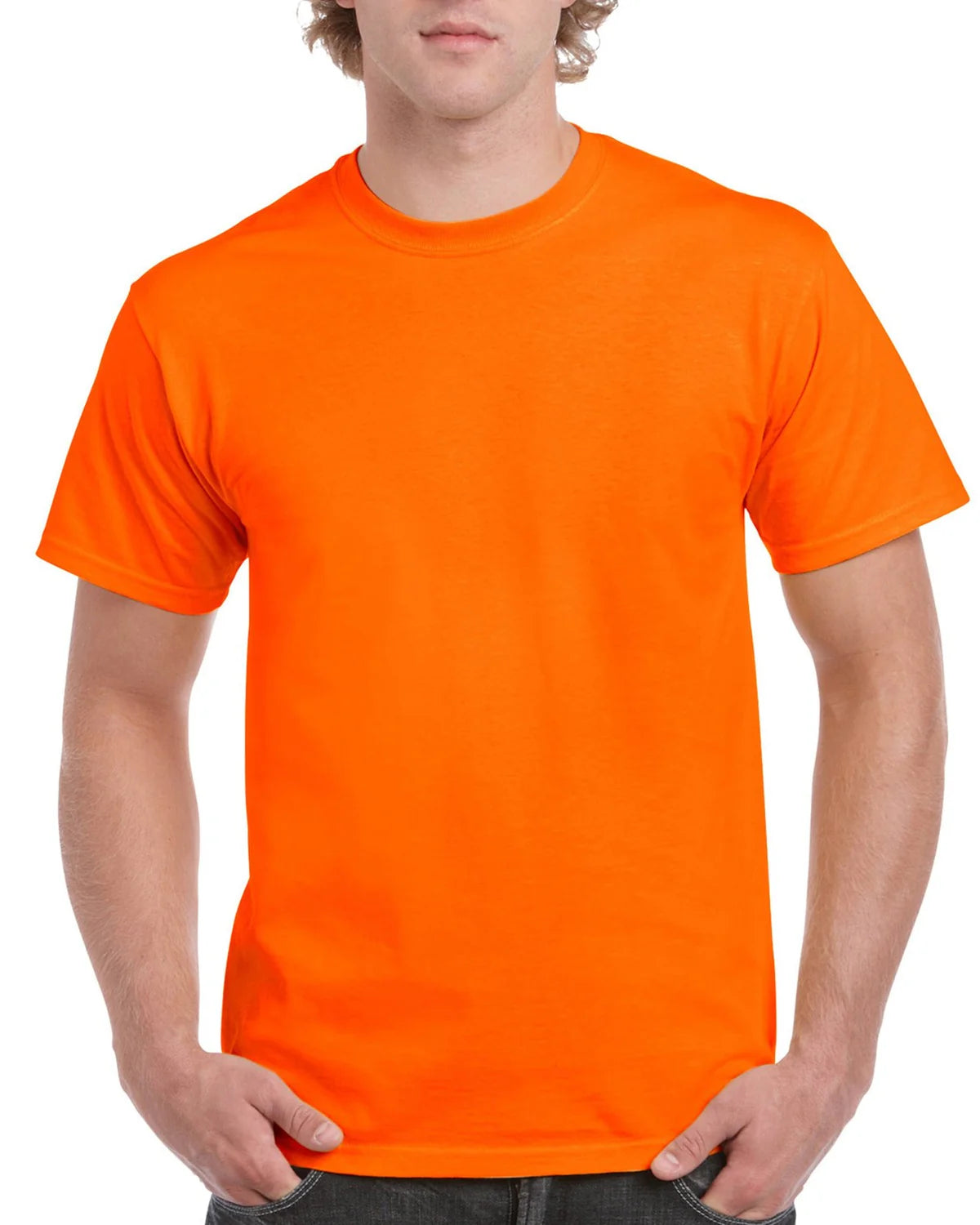 Gildan Men's 63000 Short Sleeve Soft Style Cotton T-Shirt - Orange, Maroon, Violet