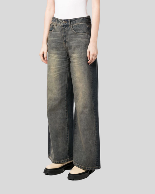 Men's Vintage Streetwear Baggy Denim Jeans, Trousers.