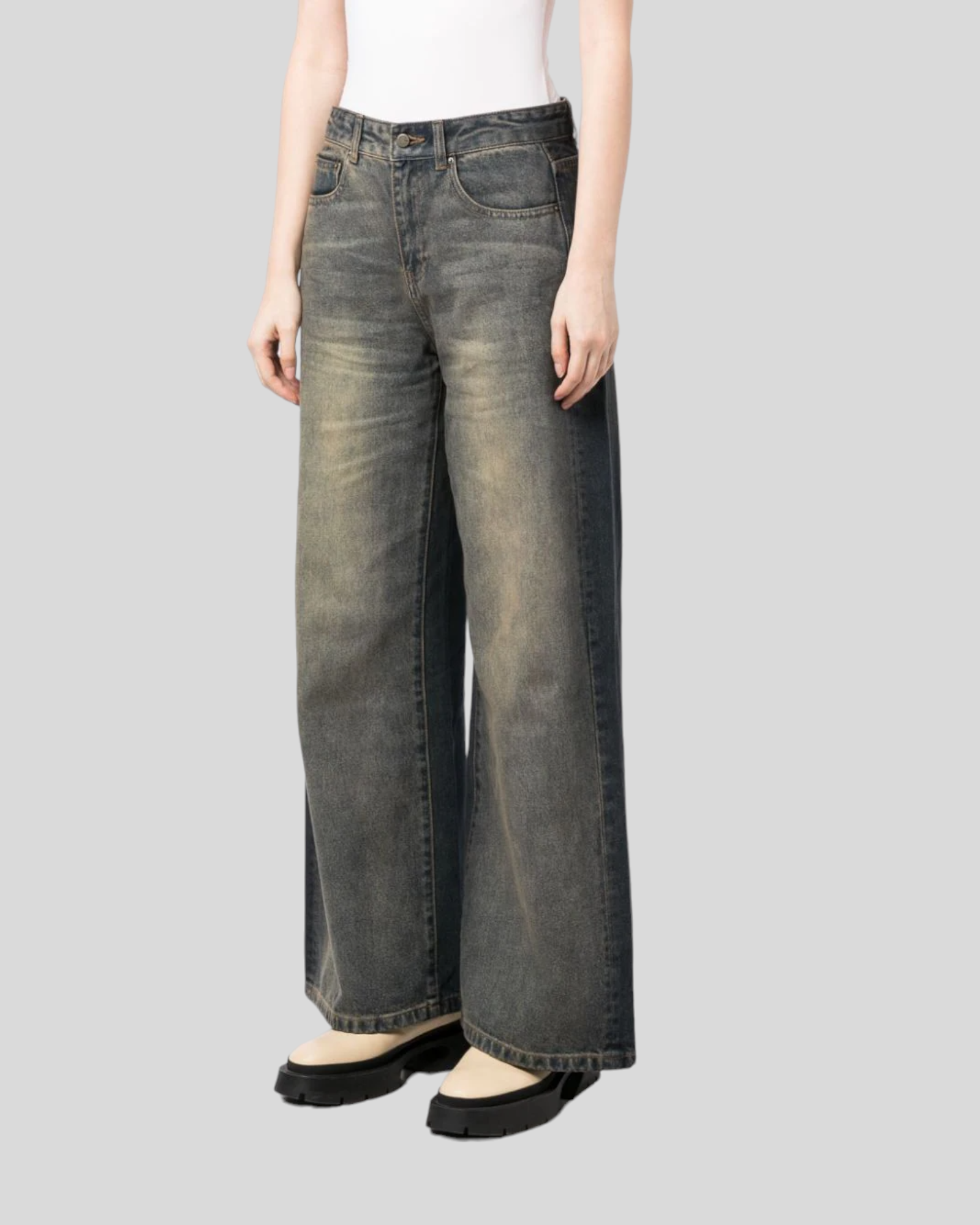 Women's Vintage Streetwear Baggy Denim Jeans, Trousers.