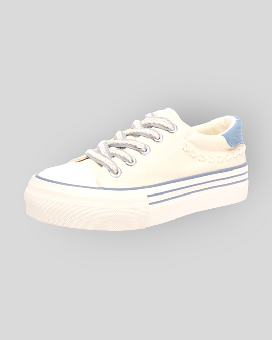 Women's Outdoor Blue Canvas Sneakers/ Trainers/ Shoes