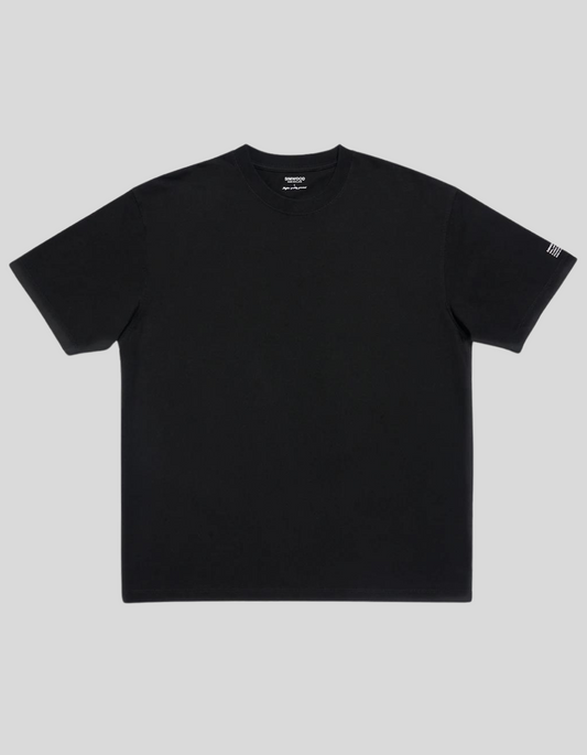 SIMWOOD Men's Black Drop Sleeve 250g T-shirt 100% Cotton