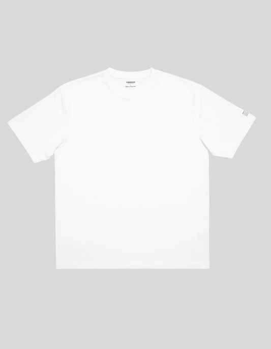 SIMWOOD Men's White Drop Sleeve 250g T-shirt 100% Cotton
