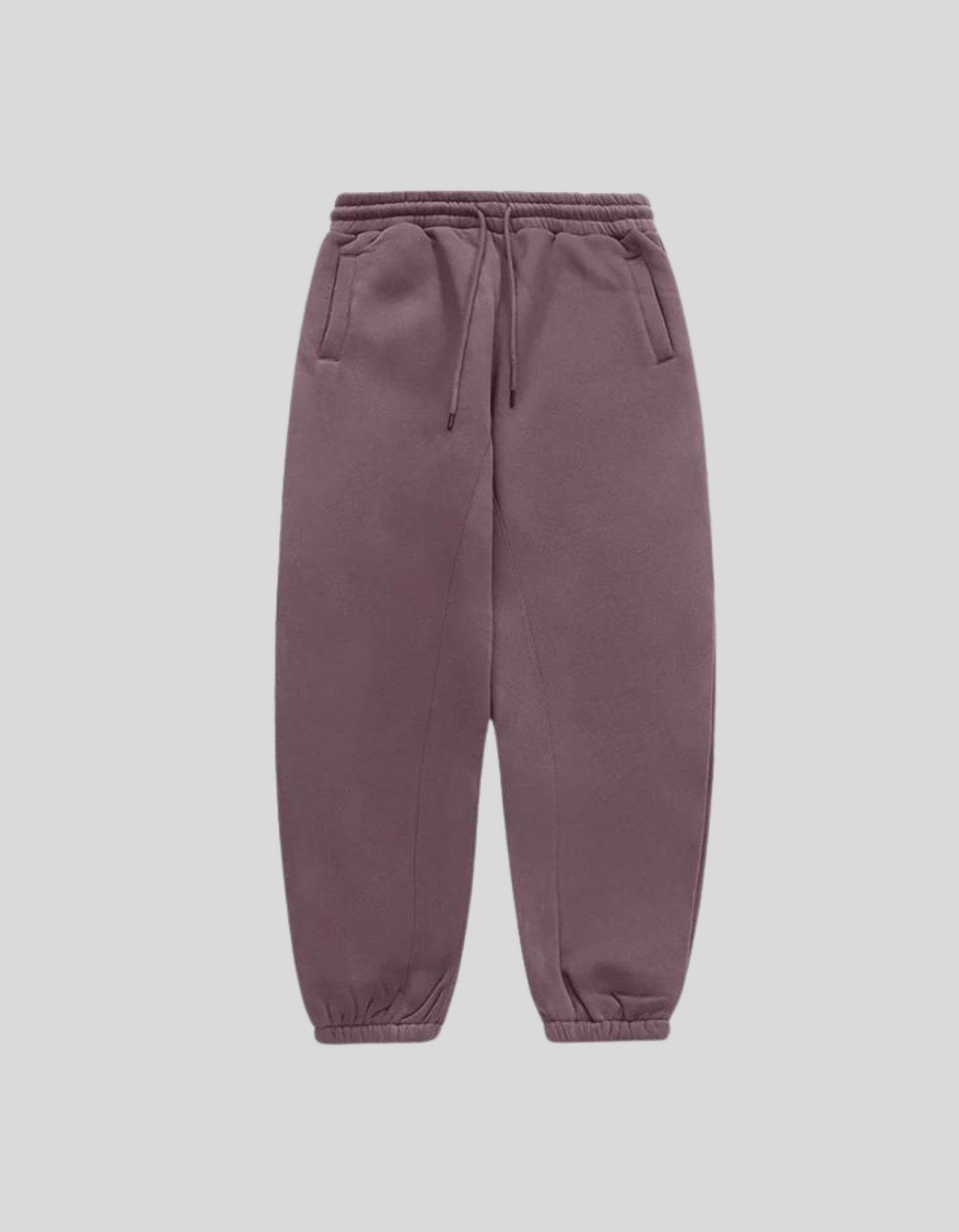 INFLATION 350gsm Thick Velvet Unisex Sweatpants | Apricot, Purple, Grey