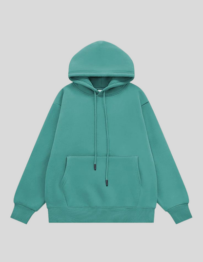 INFLATION 350gsm Thick Velvet Unisex Hoodies | Green, Purple, Oatmeal