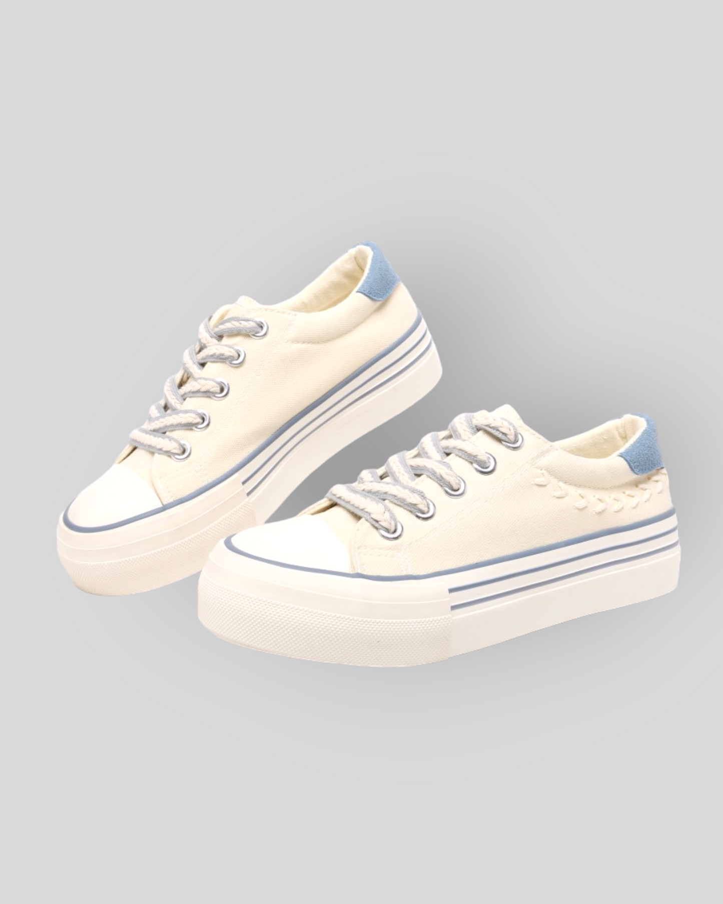 Women's Outdoor Blue Canvas Sneakers/ Trainers/ Shoes