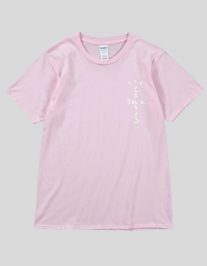 LOOK MOM I CAN FLY ( Travis Scott ) Short Sleeve T-shirts | Black, Pink