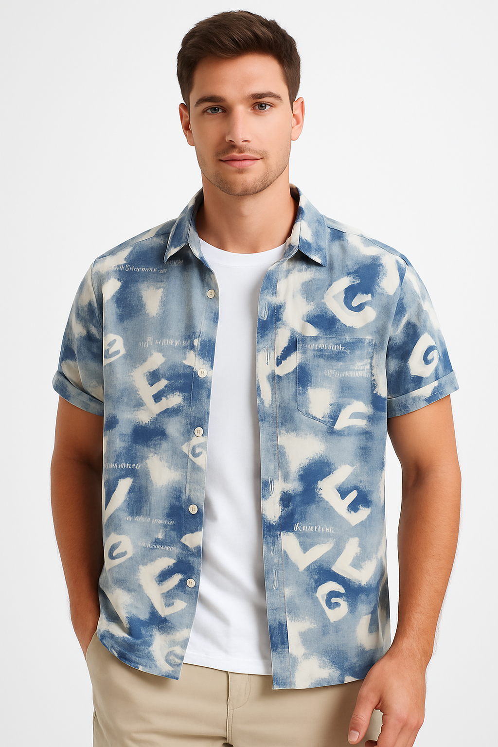 Camouflage Graphic Tee Short Sleeve Shirt