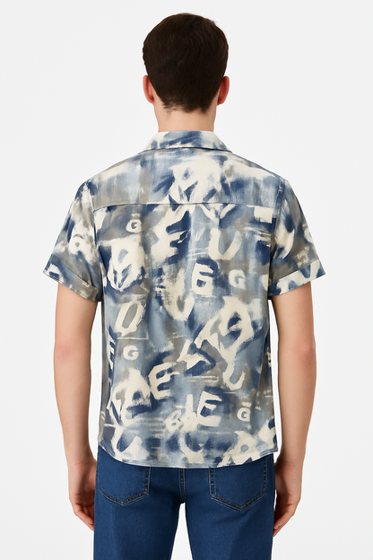 Camouflage Graphic Tee Short Sleeve Shirt