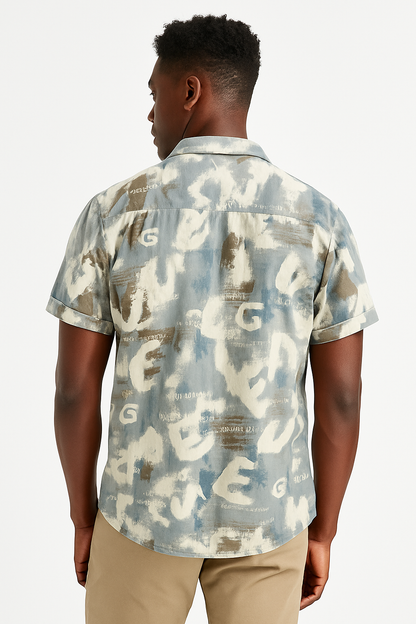 Camouflage Graphic Tee Short Sleeve Shirt