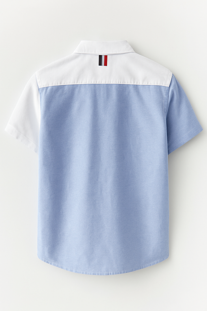 100% Cotton Casual Patchwork Shirt