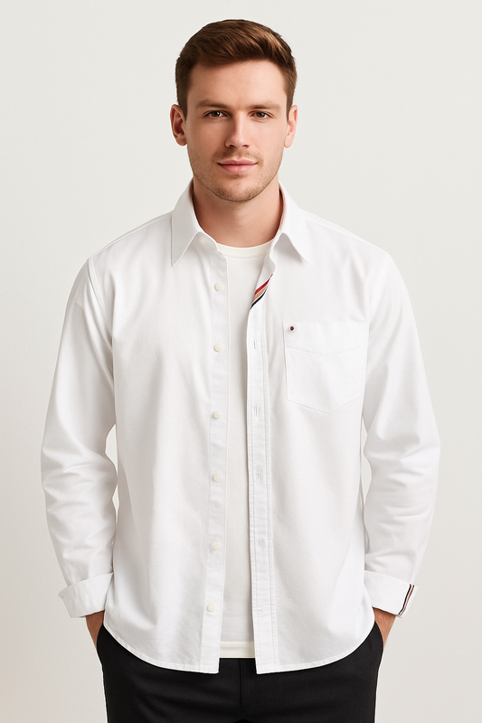 100% Cotton Long Sleeve Shirt for Men