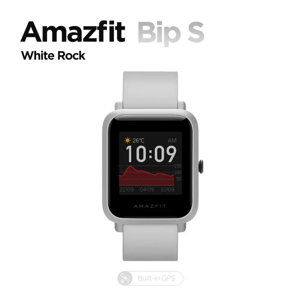 Amazfit Bip S Smartwatch 5ATM waterproof built in GPS GLONASS Smart Watch for Android iOS Phone