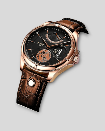 POEDAGAR Sports Leather Men's Watches