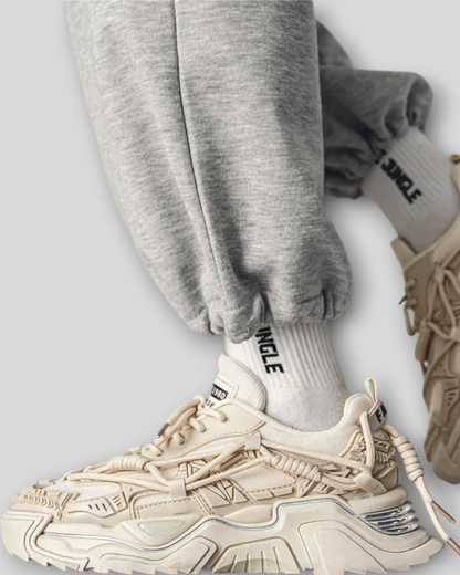 Men's White Chunky Sneakers / Trainers / Shoes