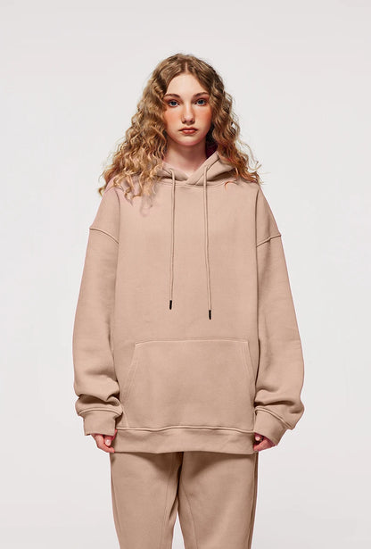 INFLATION 350gsm Thick Velvet Unisex Hoodies | Green, Purple, Oatmeal