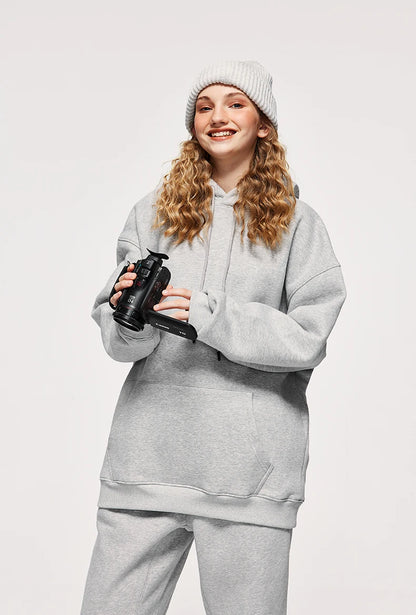 INFLATION 350gsm Thick Velvet Unisex Hoodies | Grey, Apricot, Purple