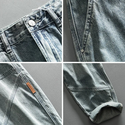 Washed Vintage Cargo Jeans