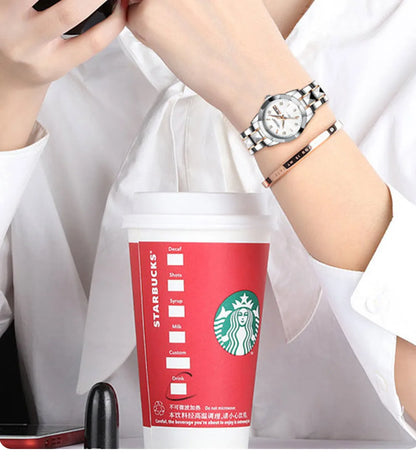 POEDAGAR Exquisite Minimalist Women's Automatic Rose Gold Watches