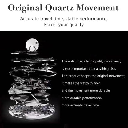 POEDAGAR Exquisite Minimalist Women's Automatic Rose Gold Watches