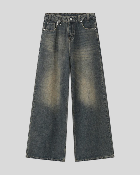 Women's Vintage Streetwear Baggy Denim Jeans, Trousers.
