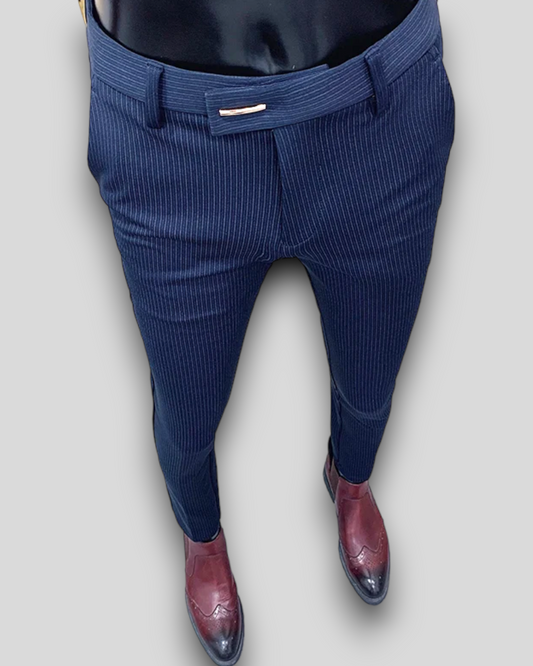 Men's Slim Formal Suit Pants, Blue, Coffee, Black