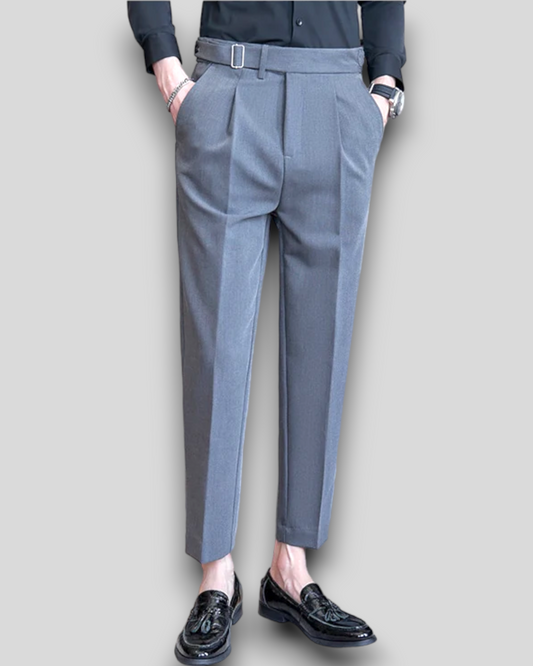 Men's Suit Trousers Fit Slim Pants, Coffee, Gray