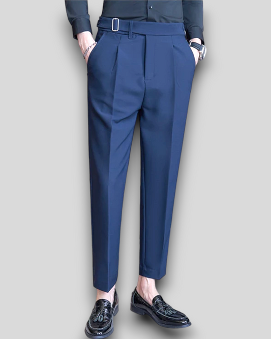 Men's Suit Trousers Fit Slim Pants, Navy, Black