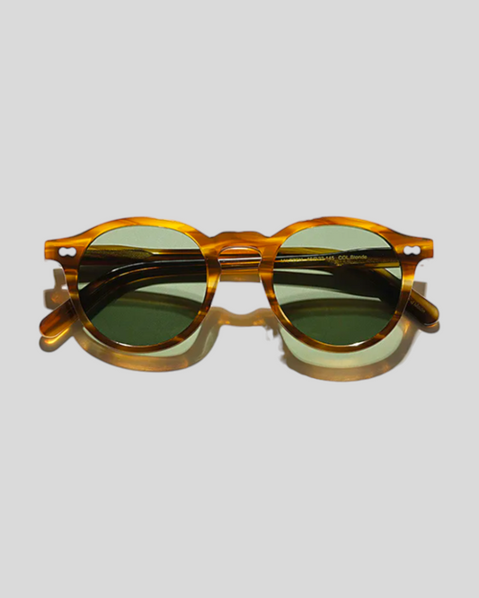 Polarized Vintage Caramel Green Sunglasses