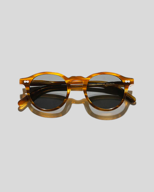 Polarized Vintage Caramel Gray Sunglasses