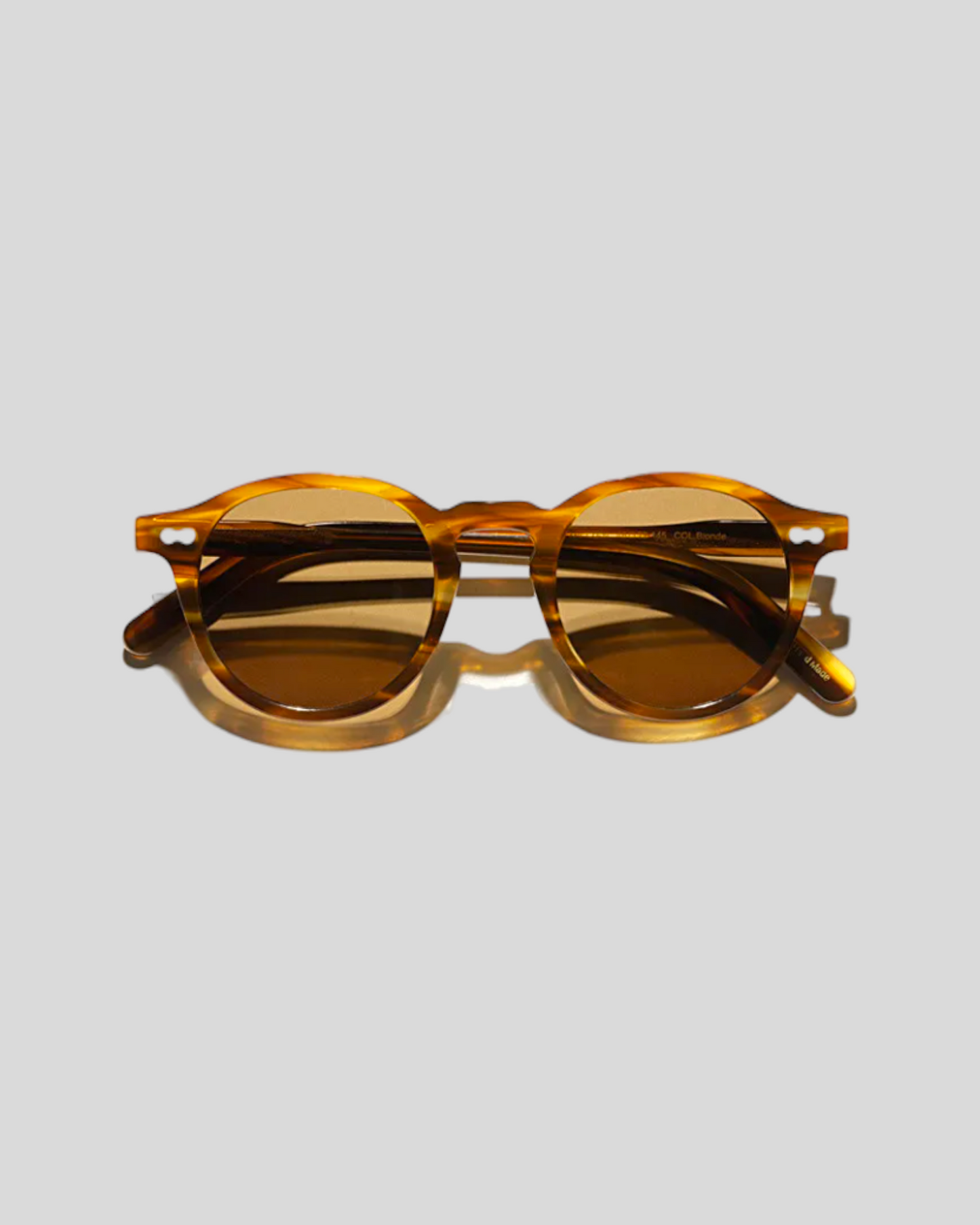 Polarized Vintage Caramel Brown Sunglasses