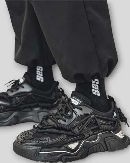 Men's Black Chunky Sneakers / Trainers / Shoes