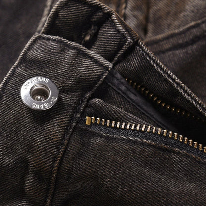 UrbanFade Pleated Denim Baggy StreetWorn Gradient Wide Leg Women's Jeans