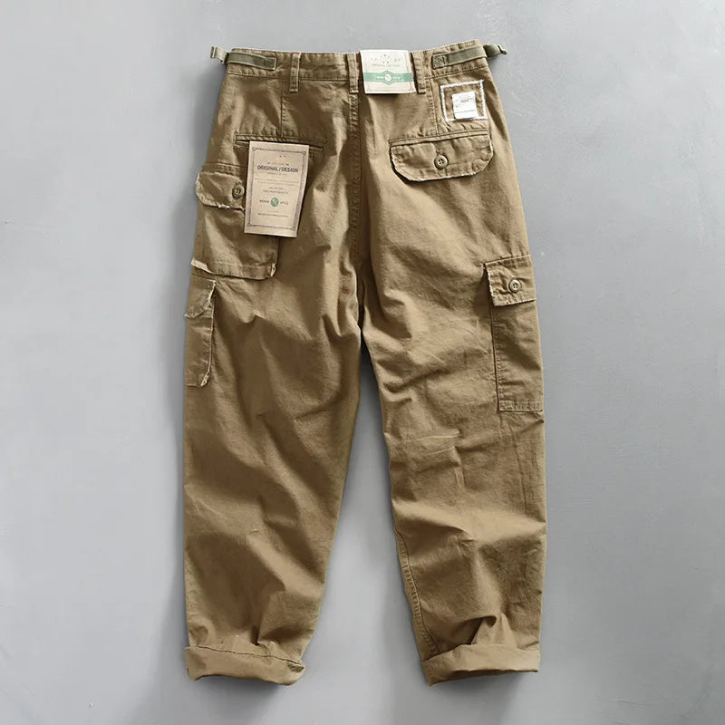 100% Cotton Casual Cargo Pants