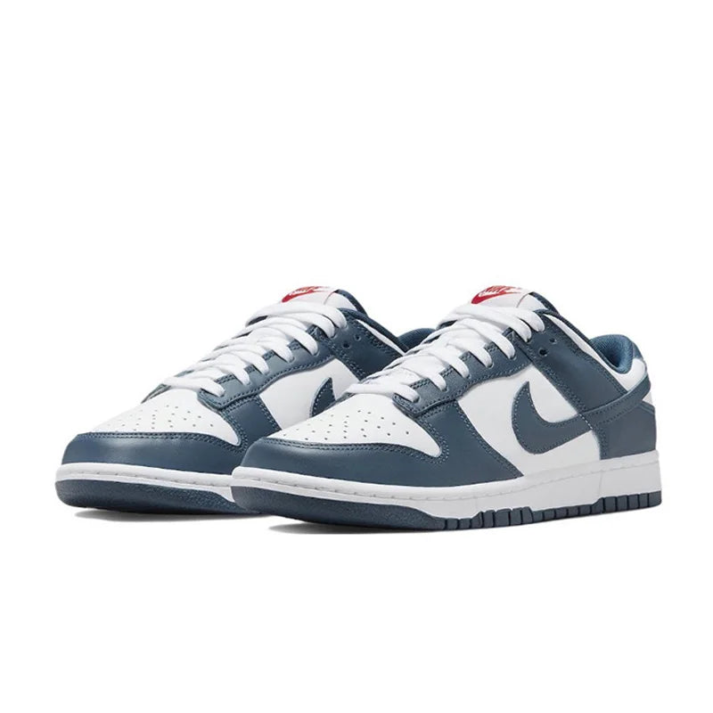 Nike Dunk Low Retro, Gray White, Navy Blue Shoes