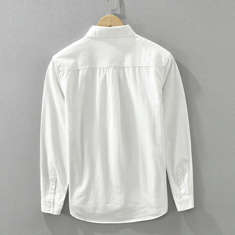 Cargo Long Sleeve Turn-down Collar Shirt