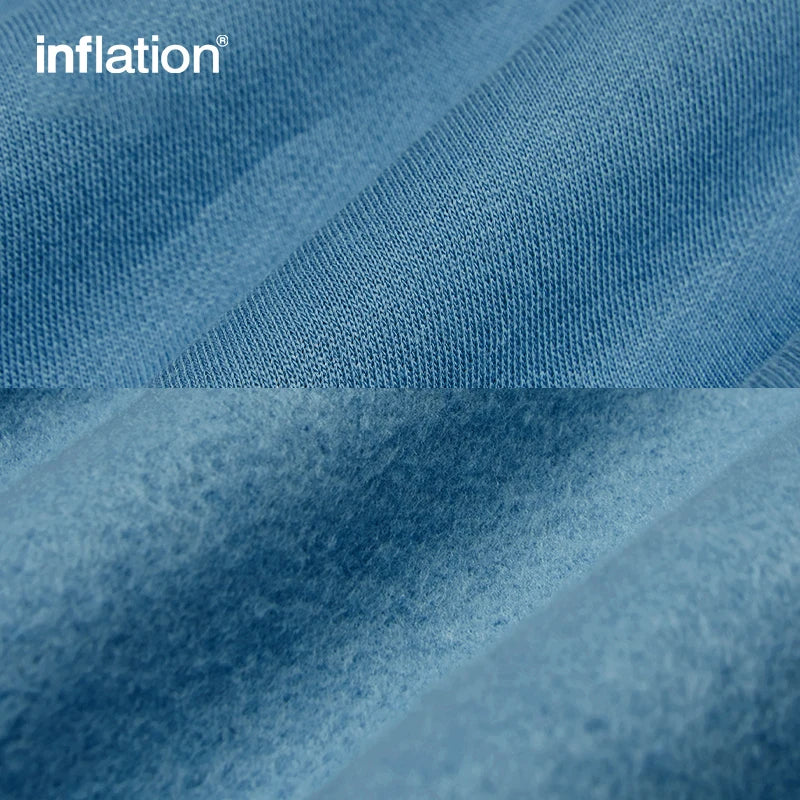 INFLATION 350gsm Thick Velvet Unisex Hoodies | Grey, Apricot, Purple