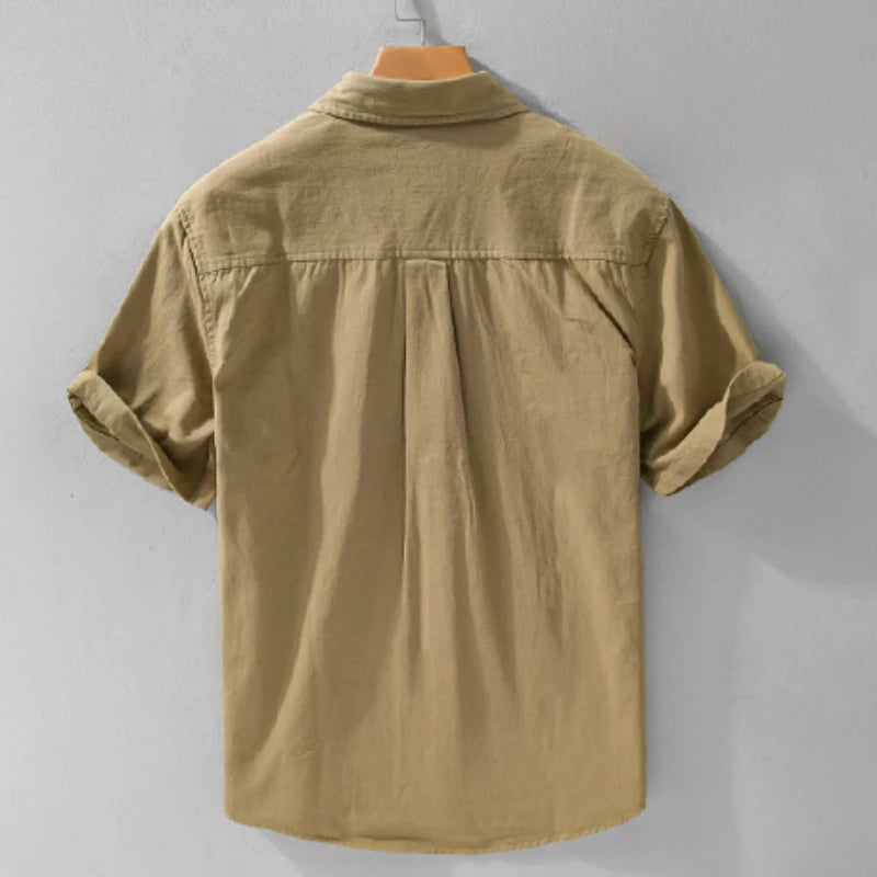 Pure Cotton Cargo Short Sleeve Shirt