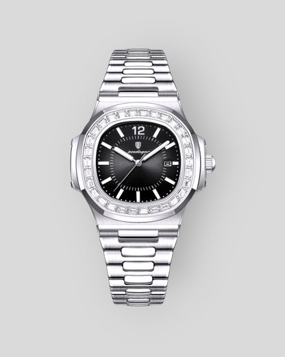 POEDAGAR Men's Patek Philippe Nautilus Diamond Watches