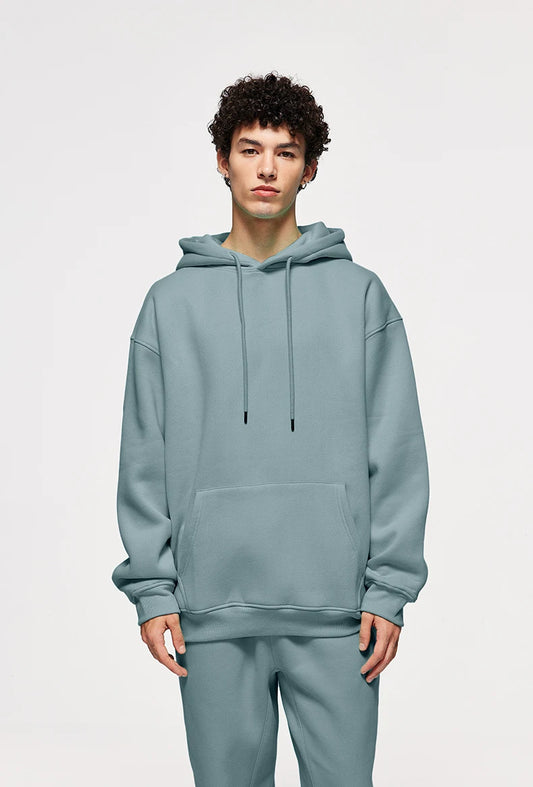 INFLATION 350gsm Thick Velvet Unisex Hoodies | Blue, Green, Grey