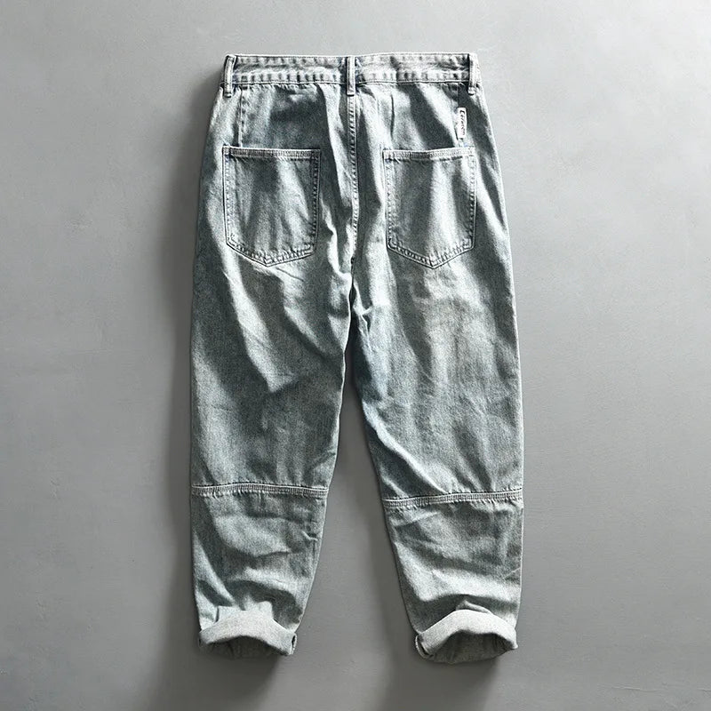 Washed Vintage Cargo Jeans