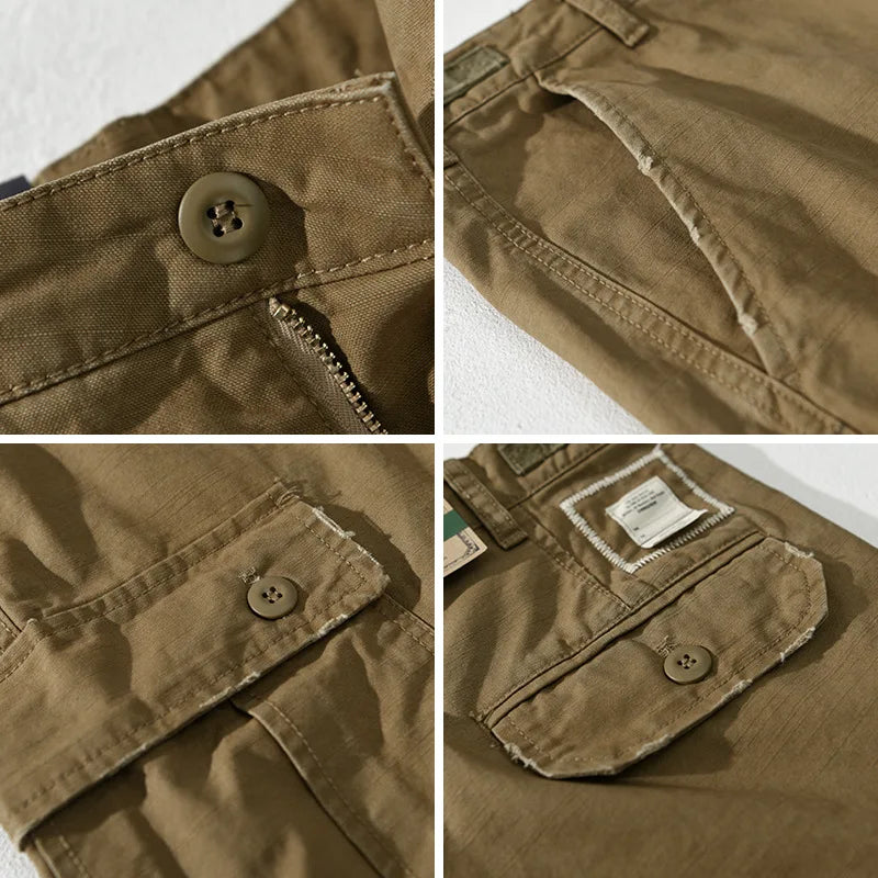 100% Cotton Casual Cargo Pants