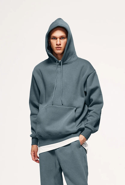 INFLATION 350gsm Thick Velvet Unisex Hoodies | Blue, Green, Grey