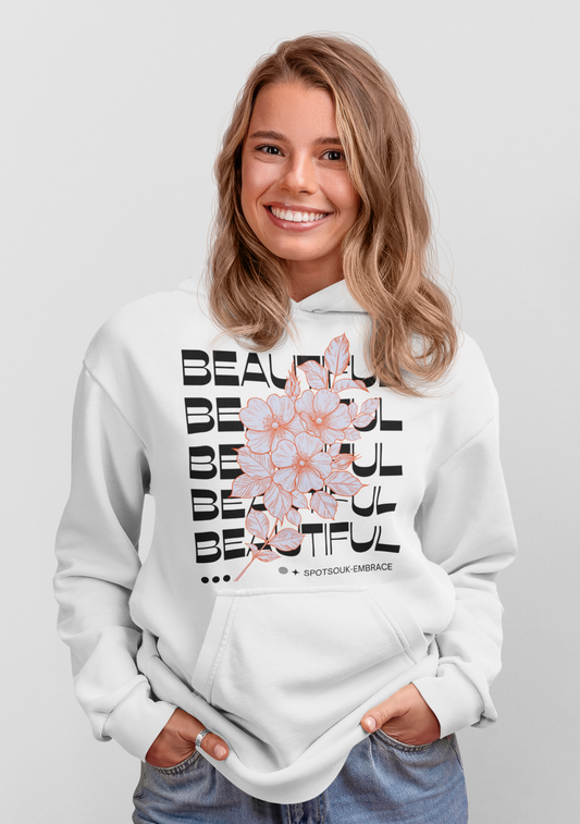 Graphic Flower Hoodies for Women